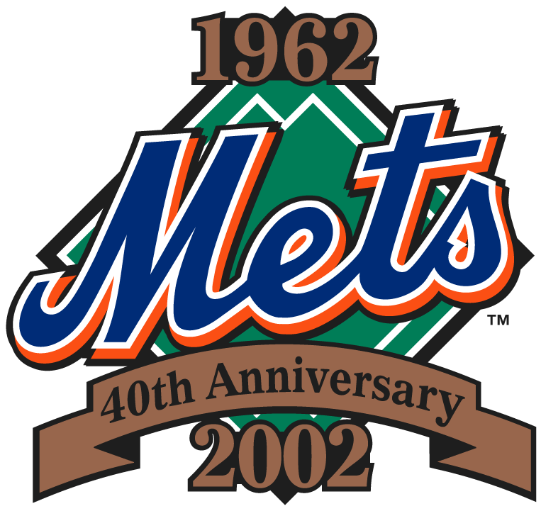 New York Mets 2002 Anniversary Logo iron on paper